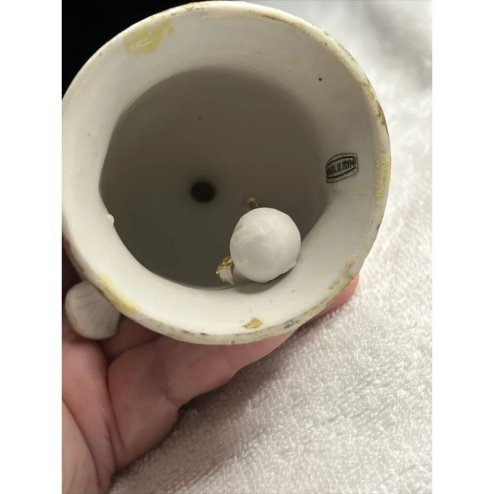 Ceramic Bell Bird Figurine Used 1980s